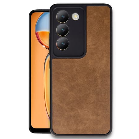V30 Lite 4G Kılıf Aras Deri Kapak - Taba