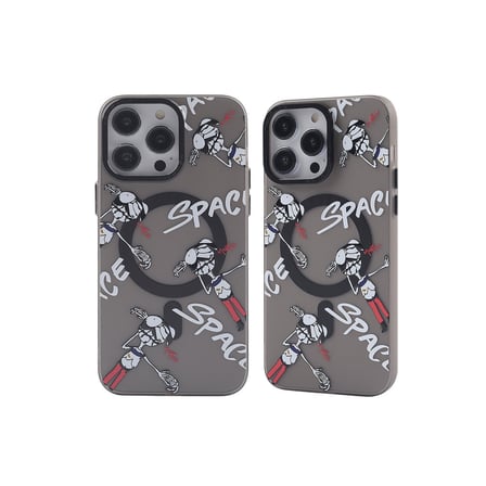 iPhone 13 Pro Kılıf Apollo Magneticsafe Desenli Kapak - Apollo Siyah - 3