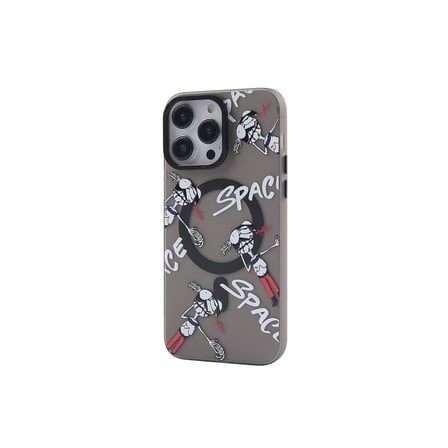 iPhone 13 Pro Kılıf Apollo Magneticsafe Desenli Kapak - Apollo Siyah - 3