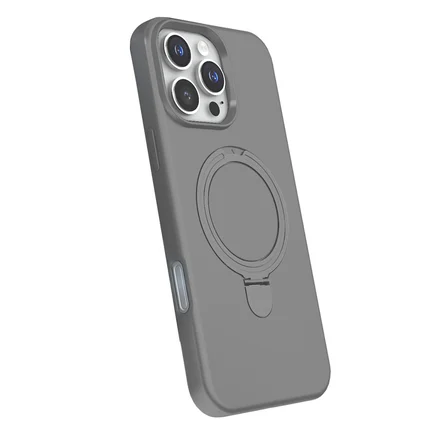iPhone 16 Pro Regal Magsafe Standlı Kapak - Titan Gri