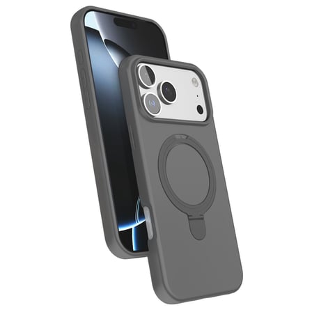iPhone 17 Pro Regal Magsafe Standlı Kapak - Titan Gri