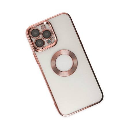 iPhone 14 Pro Max Kılıf Slot Silikon - Rose Gold