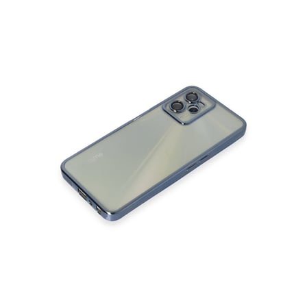 Realme C35 Kılıf Razer Lensli Silikon - Açık Mavi