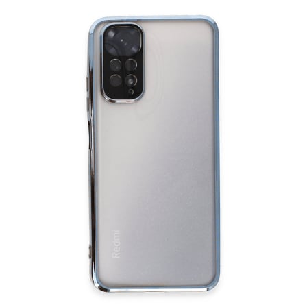 Redmi Note 11 Kılıf Razer Lensli Silikon - Açık Mavi