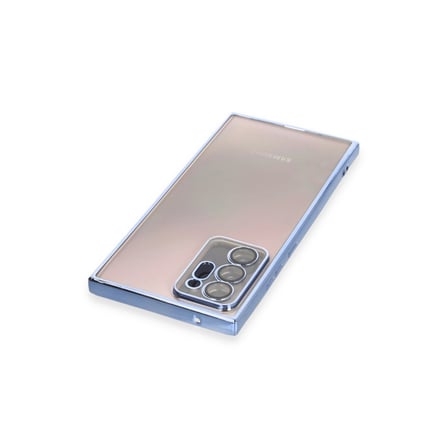 Galaxy Note 20 Ultra Kılıf Razer Lensli Silikon - Açık Mavi