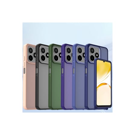 Realme C53 Kılıf Elegant Kapak - Titan Gri