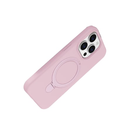 iPhone 14 Pro Max Regal Magsafe Standlı Kapak - Açık Pembe