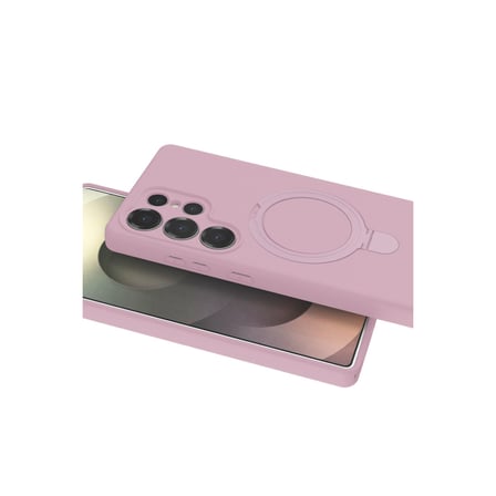 Galaxy S23 Ultra Regal Magsafe Standlı Kapak - Açık Pembe