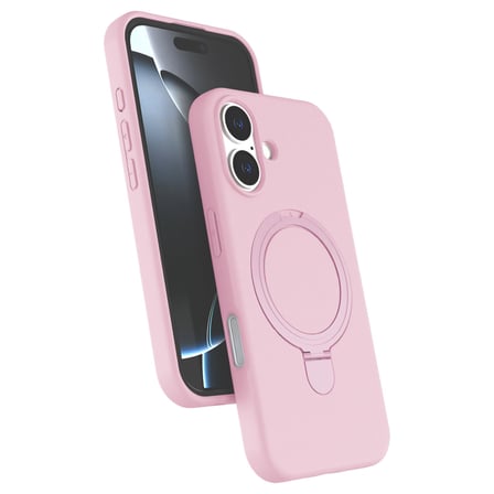 iPhone 17 Regal Magsafe Standlı Kapak - Açık Pembe