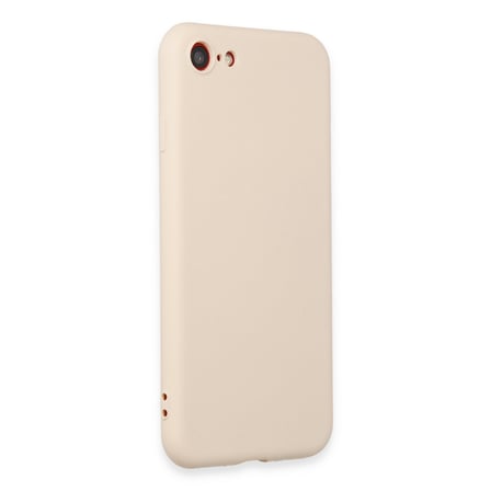 iPhone 7 Kılıf First Silikon - Krem