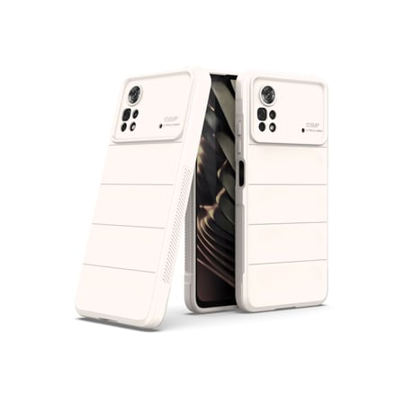 Poco X4 Pro 5G Kılıf Optimum Silikon - Krem