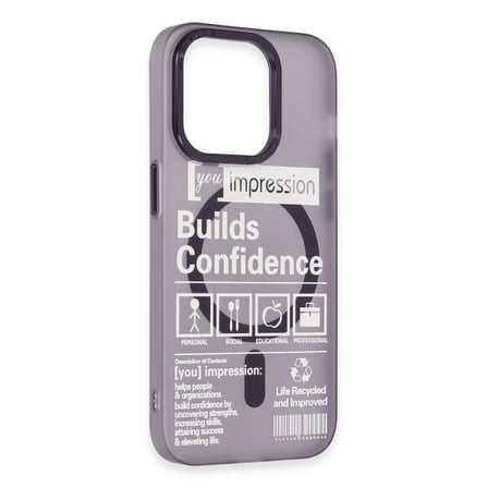 iPhone 14 Pro Kılıf Apollo Magneticsafe Desenli Kapak - Apollo Mor - 6