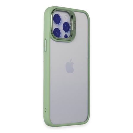 iPhone 14 Pro Kılıf Roblox Lens Standlı Kapak - Yeşil