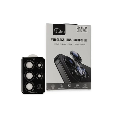 Galaxy S24 Ultra PVD Metal Kamera Lens - Siyah