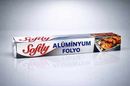 Softy Alüminyum Folyo 3,5 Metre Mutfak Folyosu Isıya Dayanıklı Gıda Saklama ve Fırın Folyosu 2 Adet