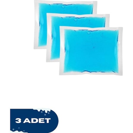 BUĞZ 3 Adet Soğuk Sıcak Jel Kompres, Yaralanma Soğutucu Isıtıcı 13x13