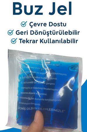 BUĞZ Soğuk Sıcak Kullanıma Uygun 1 Adet Jel Kompres – Termojel Paket