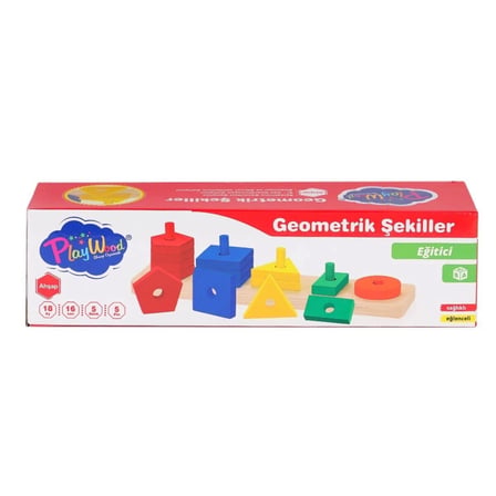 BUĞZ ONY-305 Ahşap Geometrik Şekiller -Onyıl Oyuncak