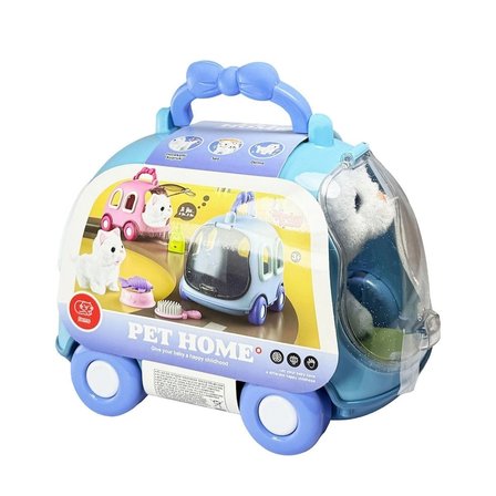 BUĞZ JND-6801 Taşıma Araba Çantalı Hareketli Pilli Kedi Set -Vardem Oyuncak