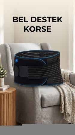 BUĞZ Ayarlanabilir Nefes Alabilir Ortopedik Bel Destekli Çalışma Korsesi Unisex