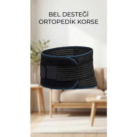 BUĞZ Nefes Alabilir Unisex Ayarlanabilir Ortopedik Bel Destek Korsesi