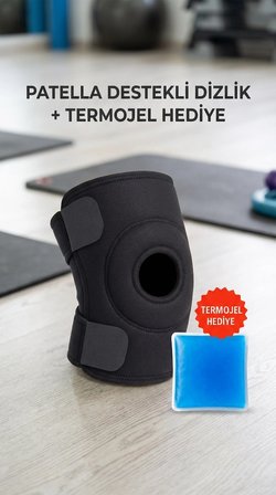 BUĞZ Sporcu Dizliği Çapraz Bağ Destekli Termojel Hediyeli Medikal Korsesi