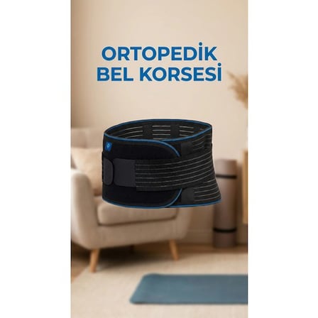 BUĞZ Unisex Ayarlanabilir Ortopedik Bel Destekli Çalışma Korsesi