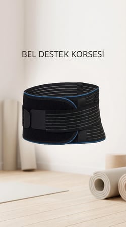 BUĞZ Unisex Ortopedik Ayarlanabilir Nefes Alabilir Bel Destek Korsesi