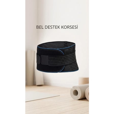 BUĞZ Unisex Ortopedik Ayarlanabilir Nefes Alabilir Bel Destek Korsesi