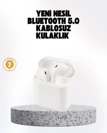 BUĞZ Hızlı Şarj Destekli 2. Nesil Bluetooth 5.0 Ergonomik Kulaklık