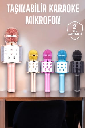 BUĞZ Taşınabilir Bluetooth Karaoke Mikrofon: Hafıza Kart Girişli, Etkileyici Performans