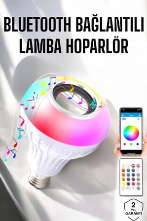 BUĞZ Lamba Led Hoparlör Dayanıklı ve Uzun Ömürlü Bluetooth Hoparlör