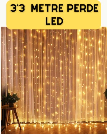 BUĞZ Şelale Tasarımlı Perde LED – Düğün ve Özel Gün Işıkları