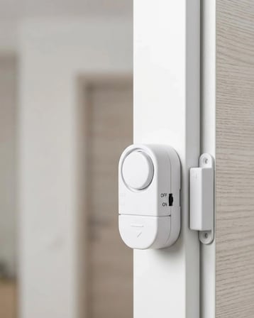 BUĞZ Kapı Pencere Alarmı Manyetik Sensörlü 90 dB Güçlü Sesli Güvenlik Alarm Sistemi
