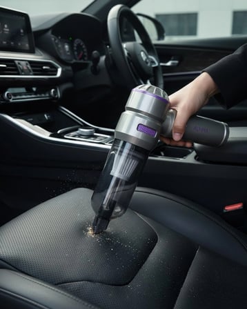 BUĞZ Kablosuz El Süpürgesi 17000PA Vakum Gücü 6000mAh Batarya