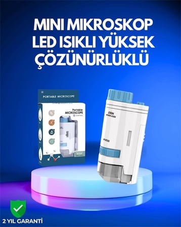 BUĞZ PMMA Optik Lensli Kompakt Taşınabilir Mikroskop
