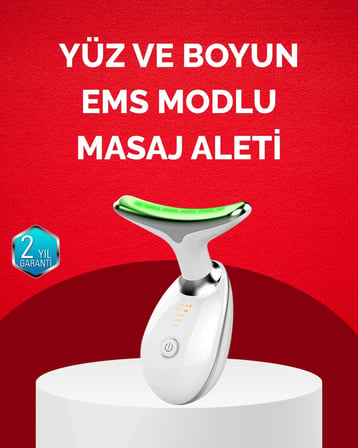 BUĞZ USB Şarjlı LED Işık Terapili Yüz Boyun Bakım Cihazı