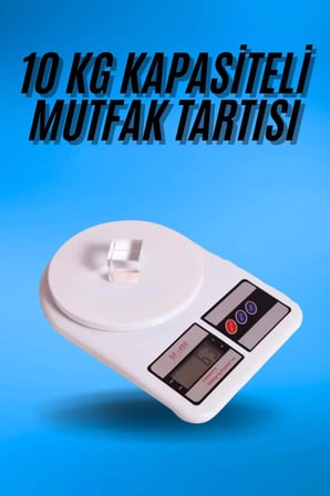 BUĞZ Dijital Hassas 10 Kg Mutfak terazisi tartısı LCD Ekran Mutfak Tartısı