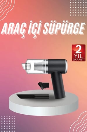 BUĞZ Araç İçi Süpürge Kablosuz Şarjlı Elektrikli Süpürge Elde Taşınabilir