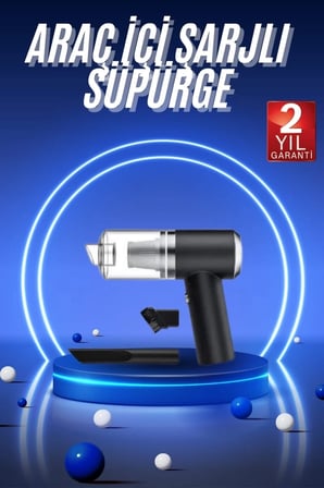BUĞZ Vakumlu Süpürge Şarjlı Elektrikli Mini Taşınabilir Uzun Ömürlü Hazneli