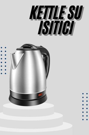 BUĞZ Kettle C F Tipi 220-240V Paslanmaz Çelik Elektrik Kablolu Otomatik Kapanma