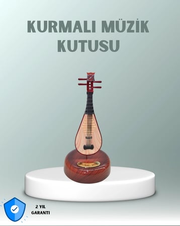 BUĞZ Enstrüman Figürlü Melodi Çalan Dekoratif Müzik Kutusu