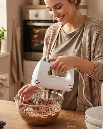 BUĞZ Paslanmaz Çelik Çırpıcılı El Mikseri 250W Çok Kademeli Mutfak Mikseri