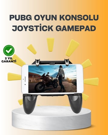 BUĞZ Joystick ve Parmak Tetikleyicili Mobil Oyun Gamepad Tutucu