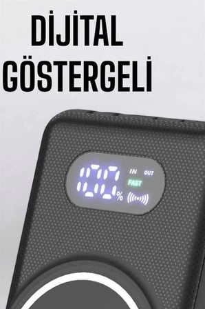 BUĞZ 10.000 Mah Powerbank 4 Portlu Hızlı Şarj Dijital Göstergeli