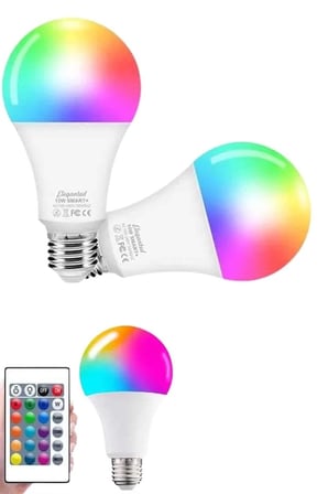 BUĞZ Ayarlanabilir Parlaklık RGB Led Ampul Beyaz Lamba Ve Renkli Ampul