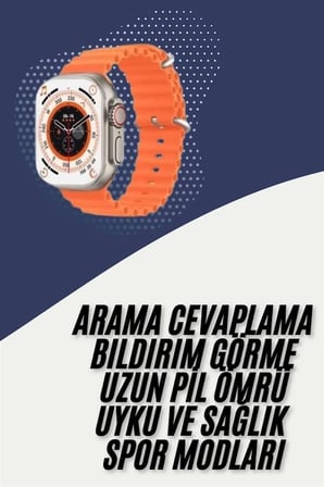 BUĞZ 2025 Model Akıllı Saat Çift Kordon Ios Ve Android Arama Cevaplama Sesli Asistan