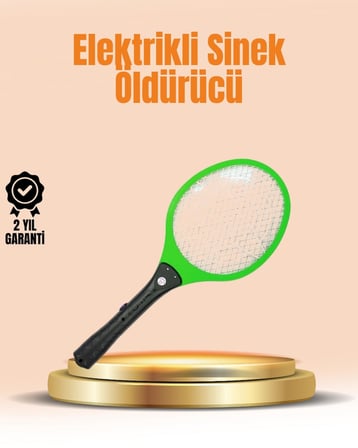 BUĞZ Elektrikli Sinek Raketi | Yüksek Voltajlı, Güvenli ve Taşınabilir