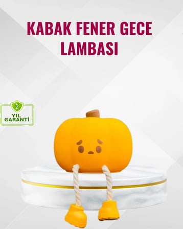 BUĞZ Silikon Pumpkin Night Light Telefon Tutuculu LED Lamba