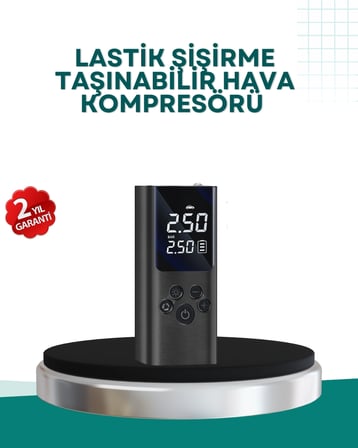BUĞZ LED Işıklı Dijital Hava Pompası Araba Bisiklet Uyumlu